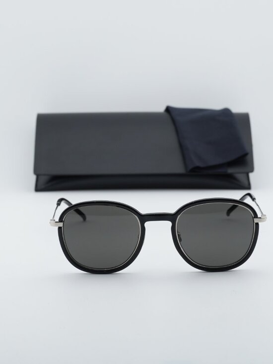 Saint Laurent SL436 001 Round Sunglasses - Black main image 7